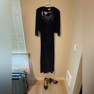 Elegant navy Evening Gown